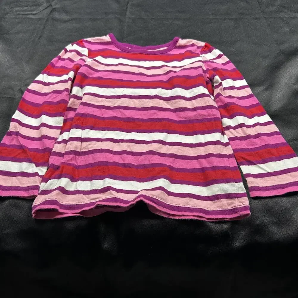 Old Navy Girls Pink Striped Long Sleeve Shirt Size‎ 4T